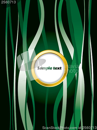 Image of Green background with golden ring