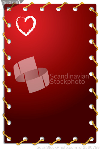 Image of Roped Valentine card 