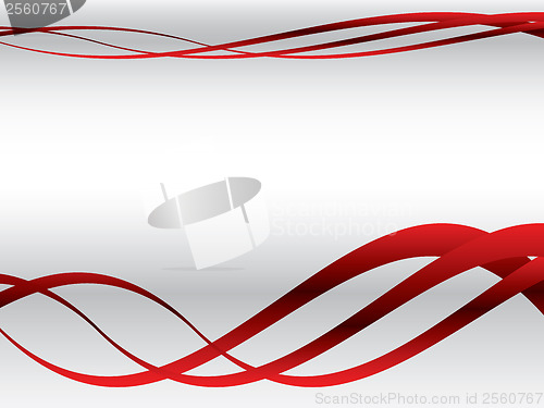 Image of Red wave lines 