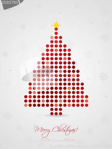 Image of Cool dotted christmas card 