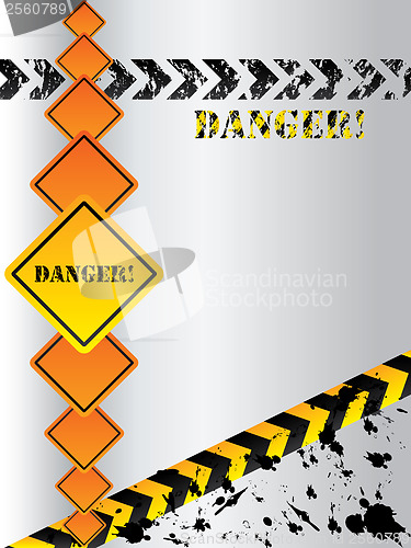 Image of Warning grunge backdrop 