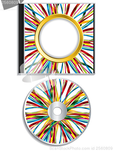 Image of Multicolor ribbon disk and case design 