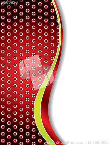 Image of 3d Dotted background red 