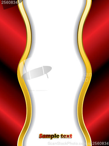 Image of Red ribbon background 