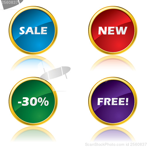 Image of Discount web button designs with reflections