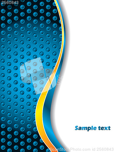 Image of 3d dotted background blue 