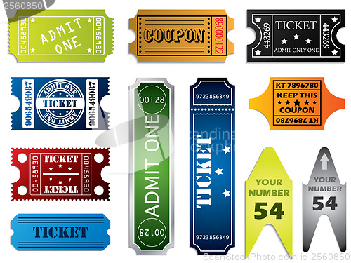 Image of Various ticket set 