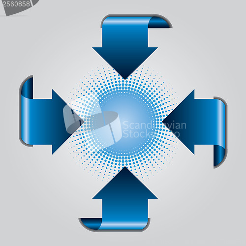 Image of Blue arrow presentation brochure 