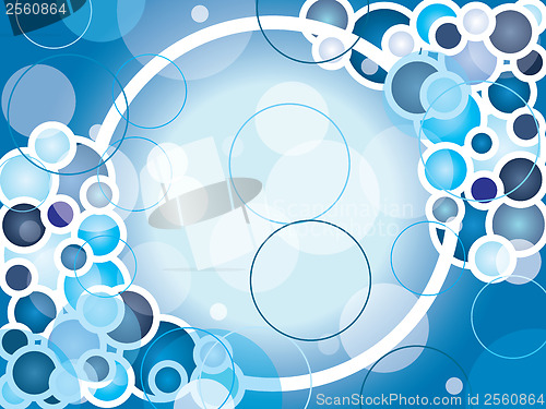 Image of Blue bubble background 