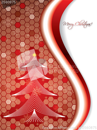 Image of Hexagon Christmas card 