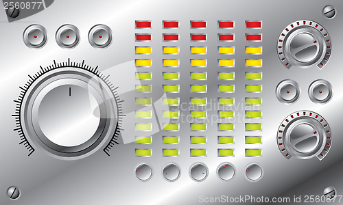 Image of Hi-fi set with LED equalizer design 