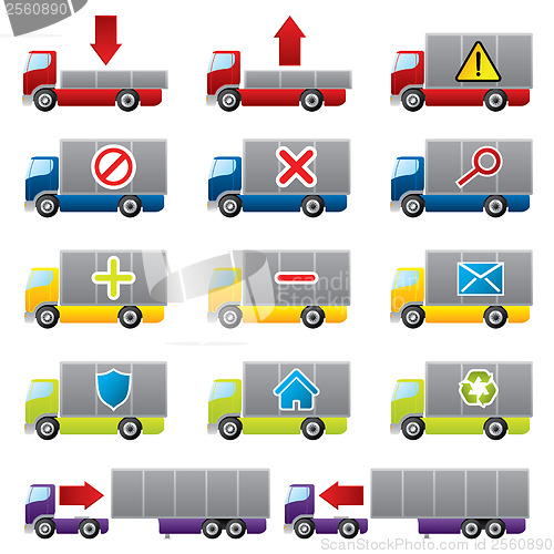 Image of Truck icons for the web 