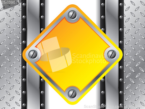 Image of Metallic yellow plate 