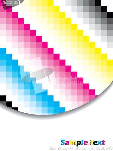 Image of Cubic cmyk background 