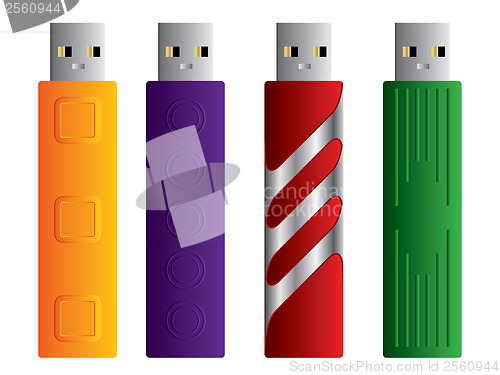 Image of Various USB sticks set 2 