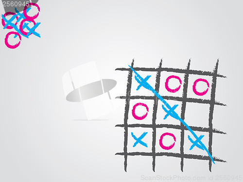 Image of Tic tac toe background sample design 