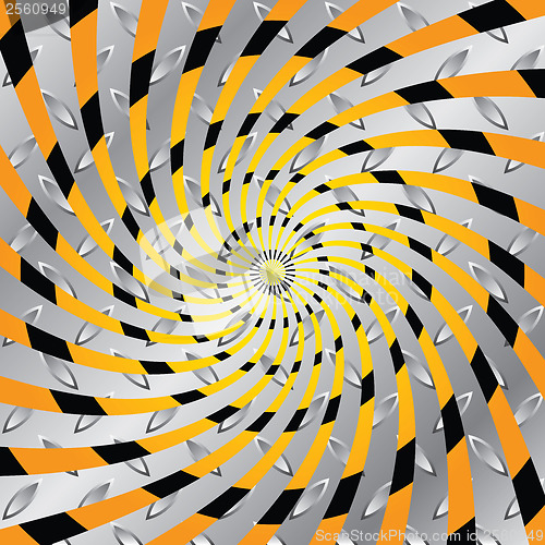 Image of Twirling, swirling warning background design