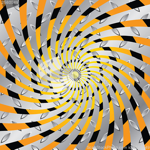 Image of Twirling, swirling warning background design