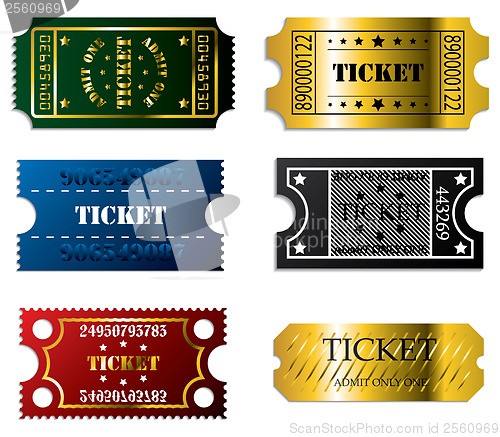 Image of Various tickets 