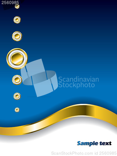 Image of Stylish gold rings and buttons 