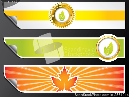 Image of Various color eco banner set 
