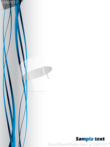 Image of Blue wave lines
