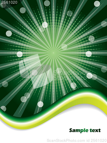 Image of Abstract green brochure design template