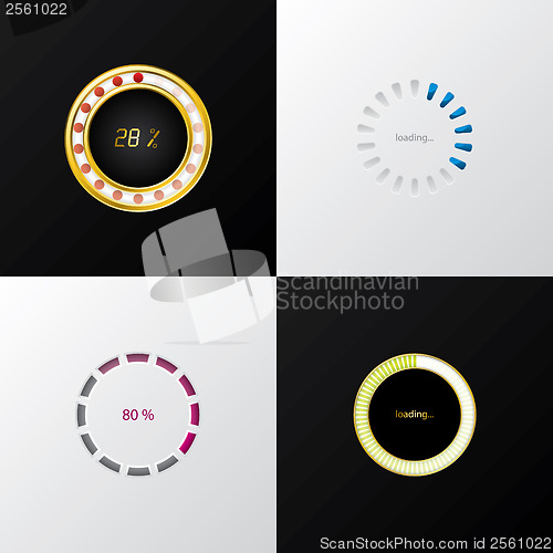 Image of Circle progress indicators