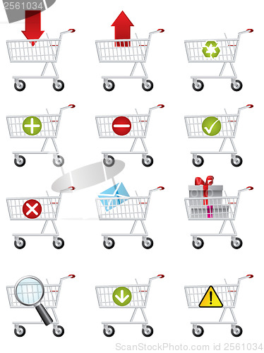 Image of Shopping cart icons