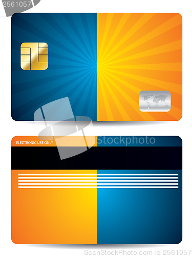 Image of Burst credit card design 