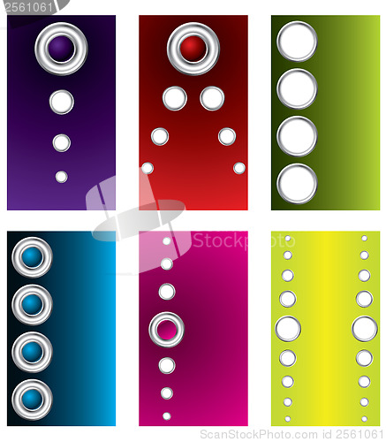 Image of Rings & buttons business card set