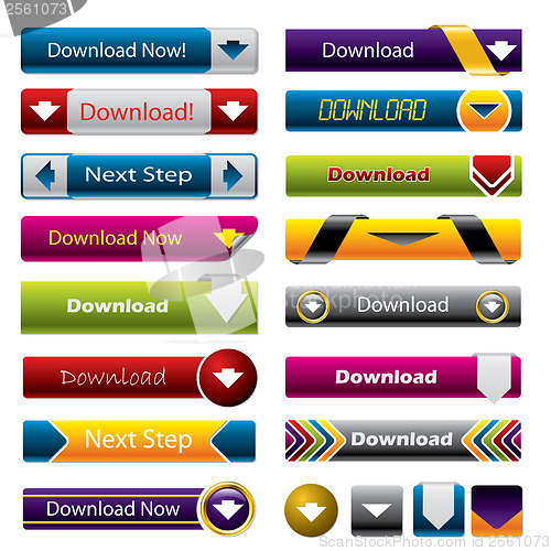 Image of Download buttons for the web