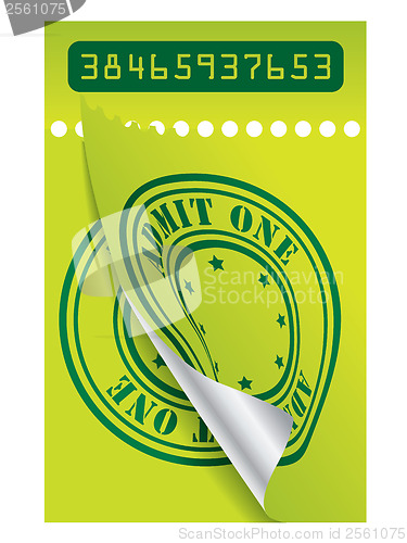 Image of Green ticket 