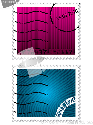 Image of Color stamps with security elements 