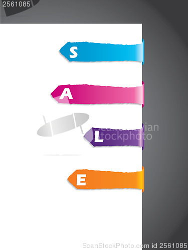Image of Ripped paper tags