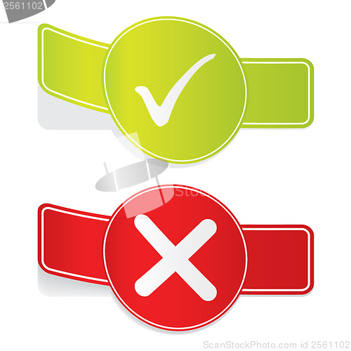 Image of Tick sticker set 