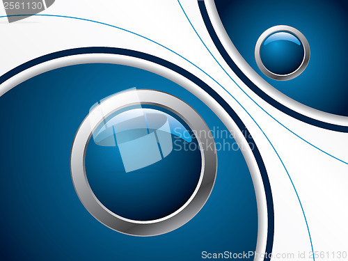Image of Cool blue background with buttons 