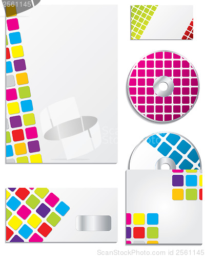 Image of Company business set with vivid colors 
