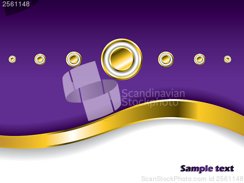 Image of Background with golden wave and buttons 