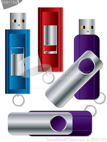 Image of Various USB sticks set 1