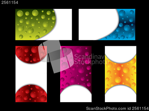 Image of Bubbles business card set 