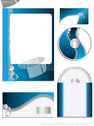 Image of Zippered company vector set 