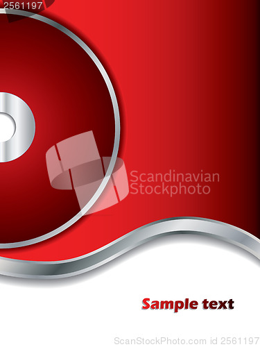Image of Red background with disc 