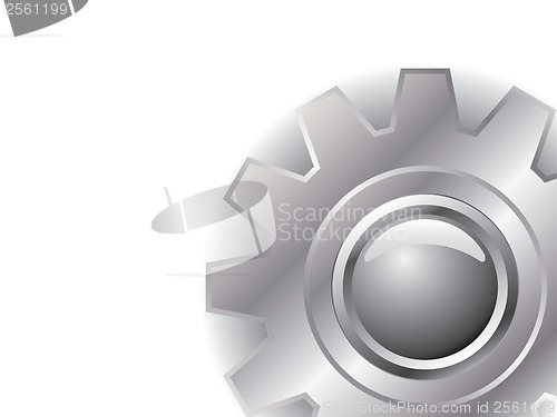 Image of Silver cogwheel 