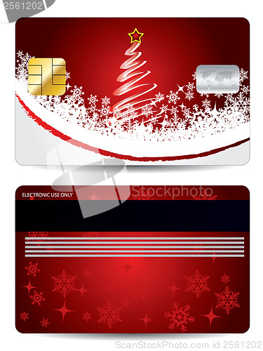 Image of Christmas credit card design 