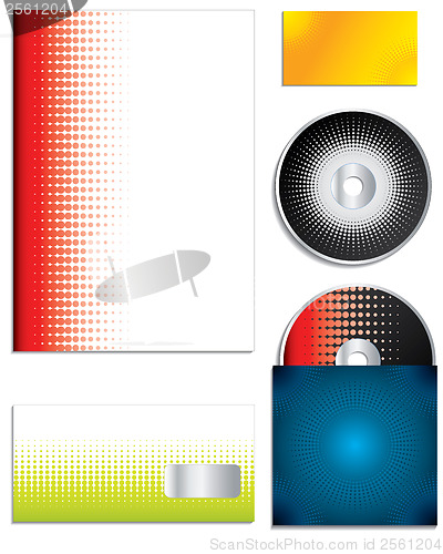 Image of Halftone business set 