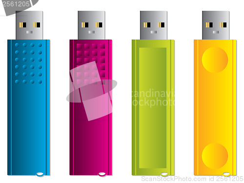Image of Various USB sticks set 1