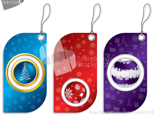 Image of Christmas label set 
