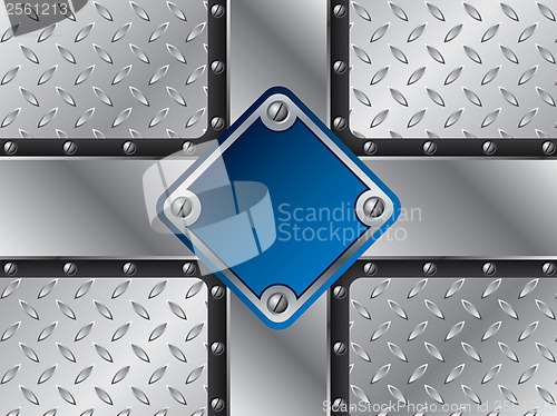 Image of Metallic blue plate 