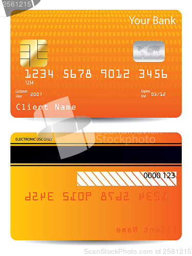 Image of Textured credit card design